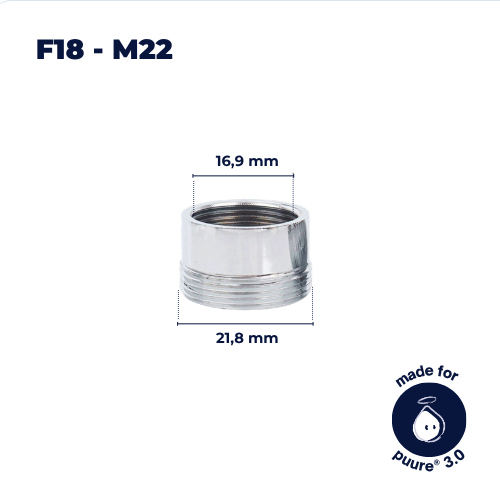 Adattatore F16–M22 per Rubinetto