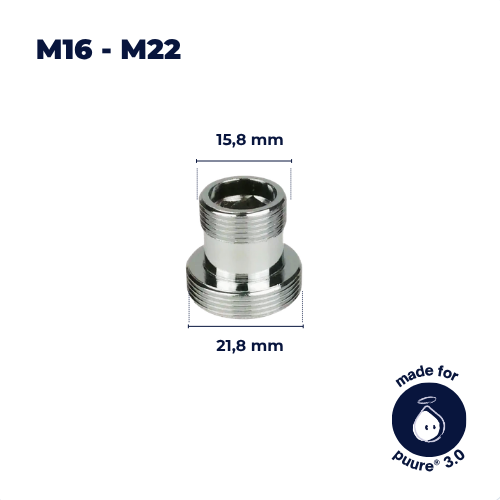 Adattatore M16–M22 per Rubinetto