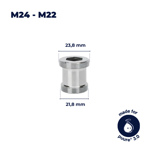 Adattatore M24–M22 per Rubinetto (Incluso)