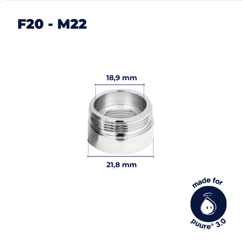 Adattatore F20–M22 per Rubinetto